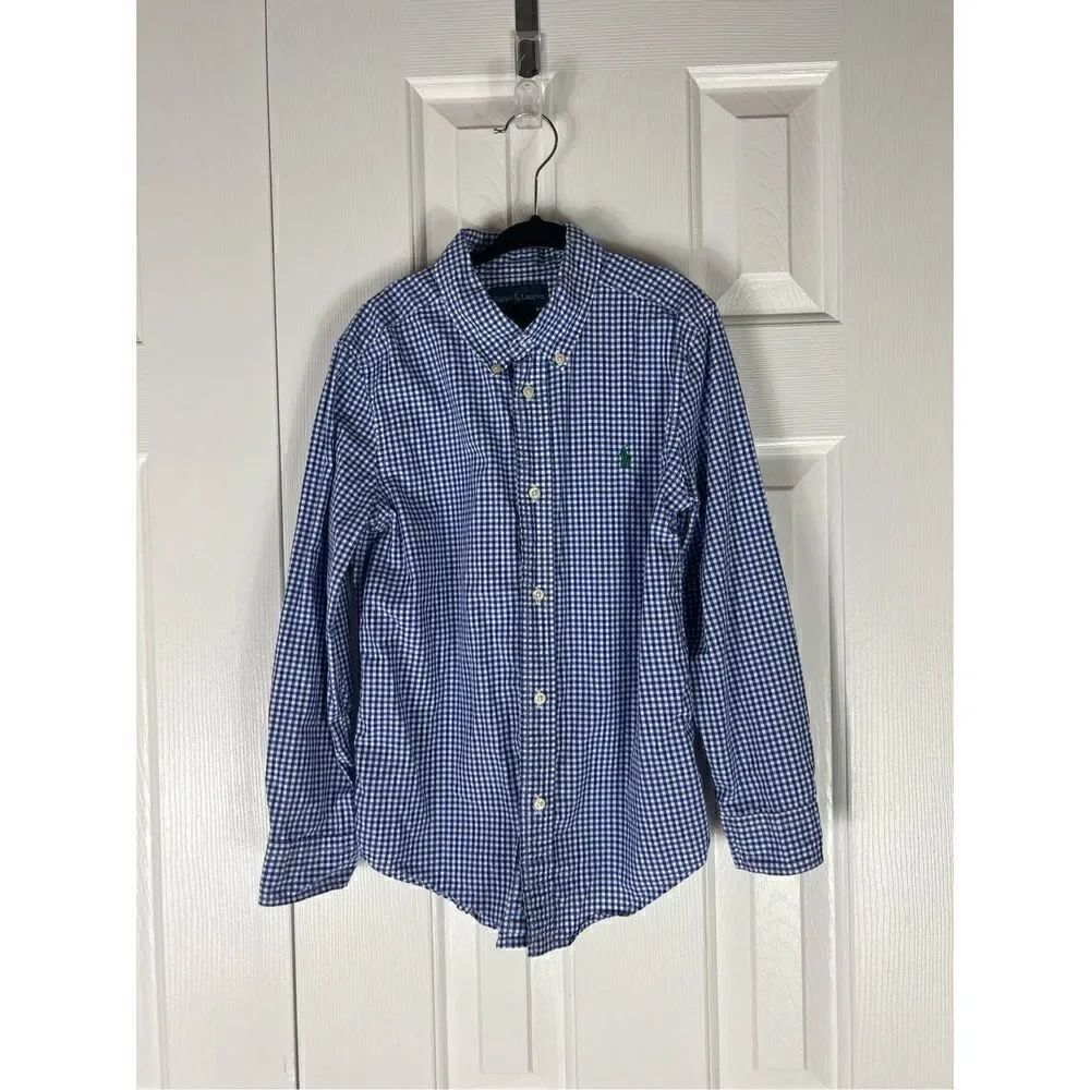 Ralph Lauren Boys Button Down Shirt Size L